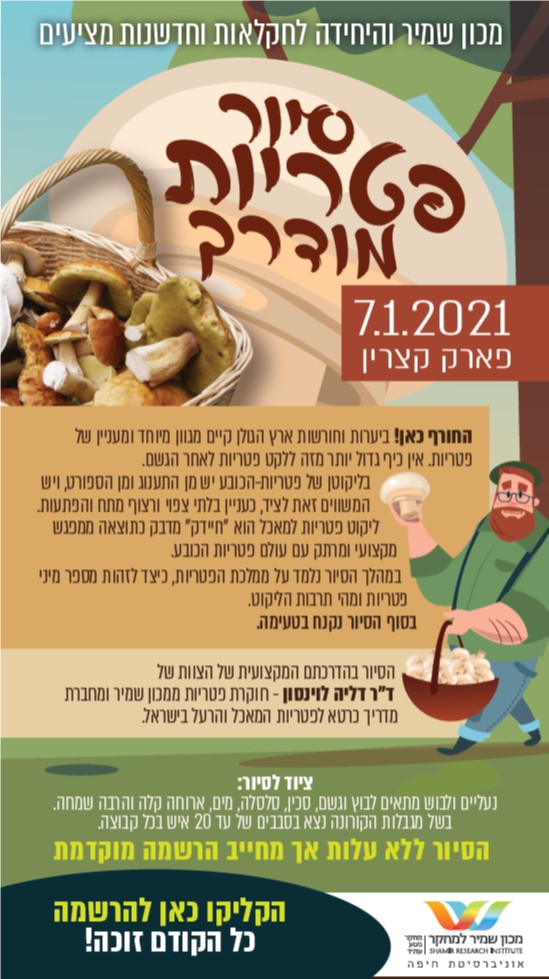 סיור פטריות מודרך